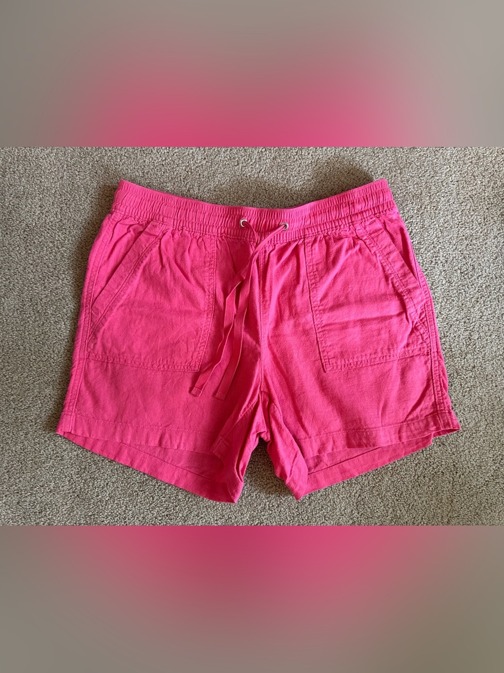 Women’s Nautica Pink Drawstring Pocket Shorts
